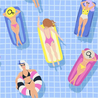 Vektör retro karikatür çizim, trendy tarzı.