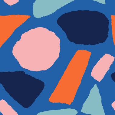 Soyut formlarla trendy vektör seamless modeli.