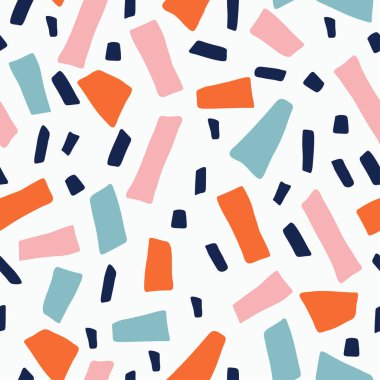 Soyut formlarla trendy vektör seamless modeli.