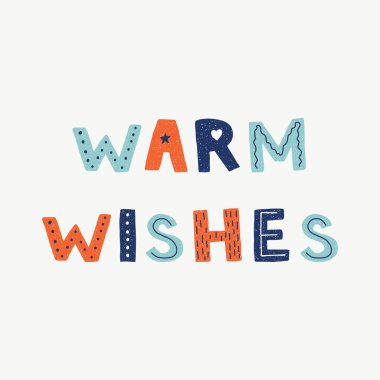 İskandinav tatil el tırnak tebrik kartı için yazı.