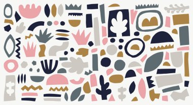 Trendy vektör soyut parçaları