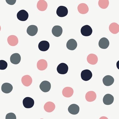 Taze pastel renkler modern çiçek ve soyut elemanları ile Seamless modeli. 