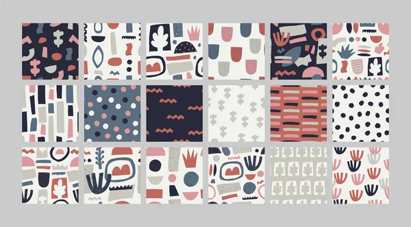 Set con patrón abstracto sin costuras . — Archivo Imágenes Vectoriales