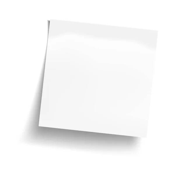 Two White Blank Sheets Square Paper Mock White Note Paper Stock Photo