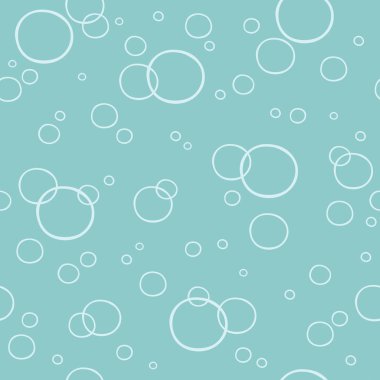 Vektör basit ışık mavi seamless modeli sabun köpüğü ile. Duvar kağıtları, desen dolgularını, web arka planlar, yüzey dokuları için seamless modeli-ebilmek var olmak kullanılmış.