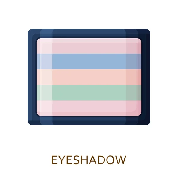 Eyeshadow palette. Tworzą tło. Kolekcja ikony kosmetycznych — Wektor stockowy