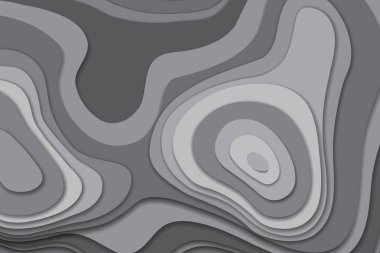 3D Kağıt afiş degrade beyaz kağıt katmanları.