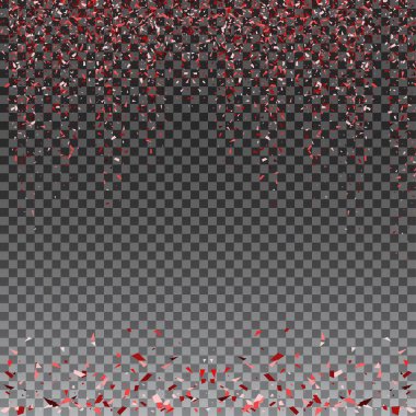 Kırmızı ve pembe glitter sıçrama arka plan. Tatil tasarımları, davet, parti, Doğum günü, düğün, Sevgililer günü şablonu