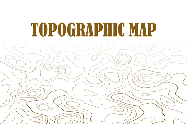 Tło konturowe mapy topograficznej. Mapa linii z wysokościowym. Geograficzny świat topografia Mapa siatka streszczenie ilustracja. — Wektor stockowy