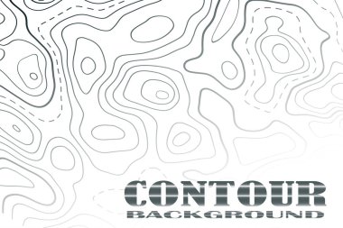 Topografik harita kontur arka plan. Yükselmesi ile çizgi haritası. Coğrafi dünya topografik harita kılavuz soyut