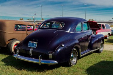 Daytona, Florida / ABD - 24 Kasım 2018: 1948 Chevrolet Fleetline at the Fall 2018 Daytona Run Turkey.