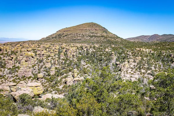 Chiricahua National Monument Har Nästan 000 Tunnland Rhyolit Pinnacles Några — Stockfoto