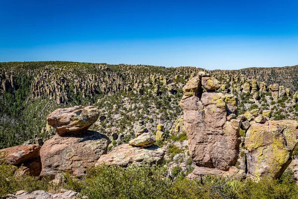 Monumento Nacional Chiricahua Apresenta Quase 000 Acres Pináculos Rhyolite Alguns — Fotografia de Stock