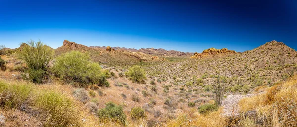 Desert views along Arizona State Rout 88, a former stagecoach route known as the Apache Trail.