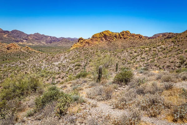 Öknen Utsikt Längs Arizona State Rout Före Detta Diligens Rutt — Stockfoto