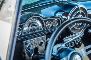 Daytona Beach, FL / USA - 25 Mart 2018 Pontiac Silver Streak coupe at the Spring 2018 Daytona Run Turkey.