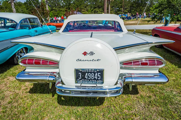 Savannah Usa Dubna 2018 1959 Chevrolet Impala Convertible Car Show — Stock fotografie