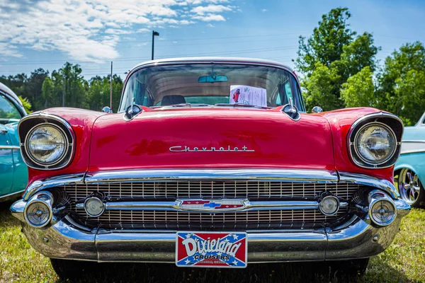 Savannah Usa Abril 2018 1957 Chevrolet 210 Sedán Puertas Una —  Fotos de Stock