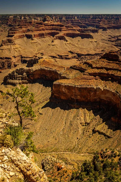 Widok Wielkiego Kanionu Arizonie Mather Point Udniowym Rim — Zdjęcie stockowe