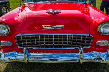 Savannah, GA / USA - 21 Nisan 1955 Chevrolet BelAir, Georgia, Savannah 'daki bir araba fuarında..