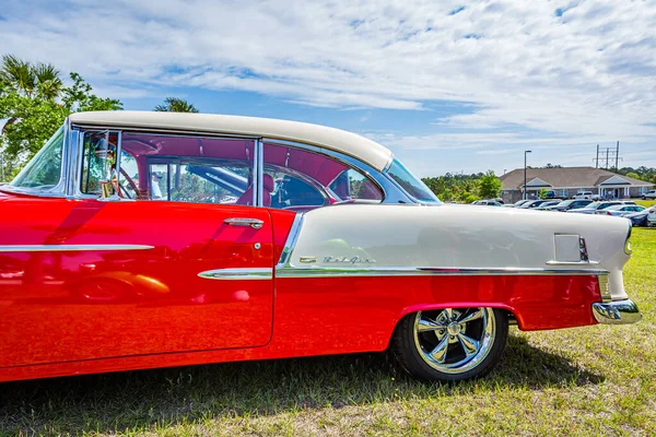 Savannah Usa Kwietnia 2018 1955 Chevrolet Belair Hardtop Coupe Wystawie — Zdjęcie stockowe