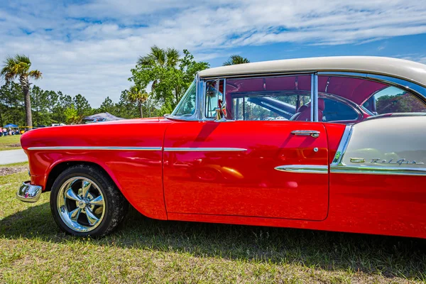 Savannah Usa Abril 2018 1955 Chevrolet Belair Hardtop Coupé Una —  Fotos de Stock