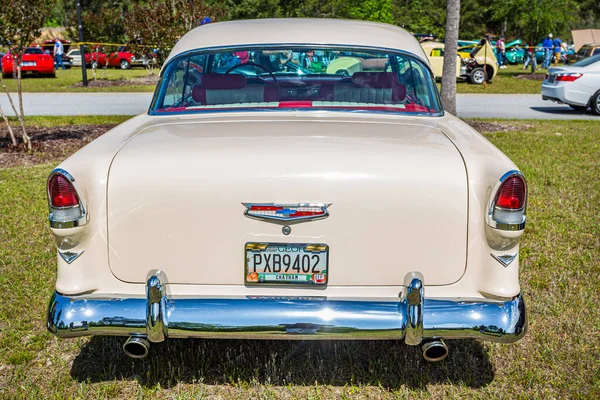 Savannah, GA / USA - 21 Nisan 1955 Chevrolet BelAir, Georgia, Savannah 'daki bir araba fuarında..