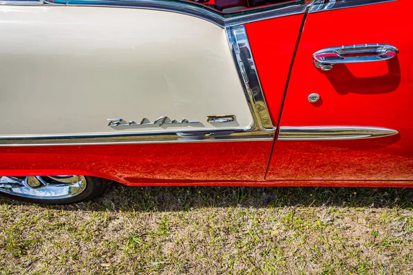 Savannah Usa Abril 2018 1955 Chevrolet Belair Hardtop Coupé Una —  Fotos de Stock