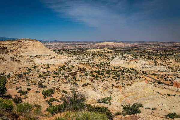 Utah Ünlü Manzaralı Karayolu Boyunca Çöl Slot Kanyonu Manzarası — Stok fotoğraf