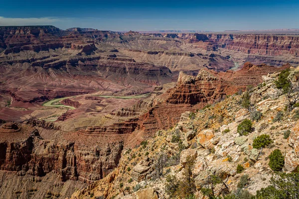 View Navajo Point Grand Canyon Arizona South Rim Royalty Free Stock Photos