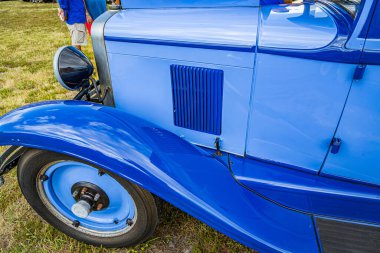 Fernandina Plajı, FL / USA - 22 Eylül 2018: 1929 Chevrolet International, Jacksonville yakınlarındaki Fort Clinch, Florida 'da bir araba fuarında..