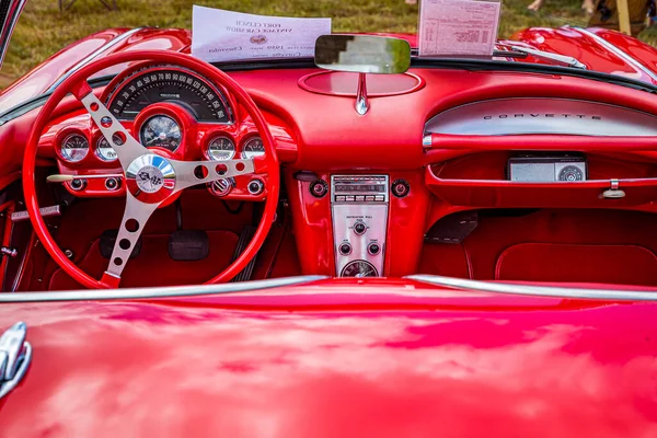 Fernandina Beach Usa Setembro 2018 1959 Chevrolet Corvette Conversível Uma — Fotografia de Stock