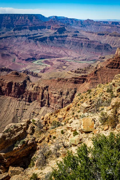 View Navajo Point Grand Canyon Arizona South Rim Royalty Free Stock Images