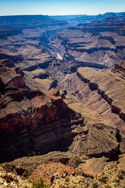 Une Vue Navajo Point Grand Canyon Arizona Sur Rive Sud — Photo