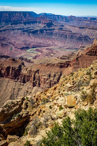 View Navajo Point Grand Canyon Arizona South Rim Royalty Free Stock Images