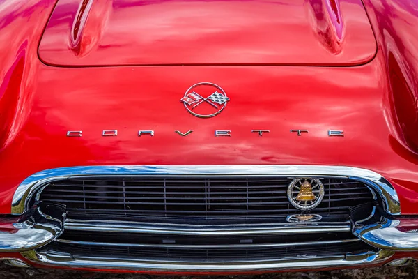 Fernandina Beach Usa Września 2018 1962 Chevrolet Corvette Wystawie Samochodów — Zdjęcie stockowe