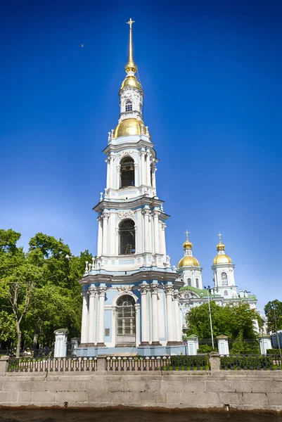 Белл Вежа Нікольський Морський Собор Санкт Петербург Росія Бароко Православний — стокове фото