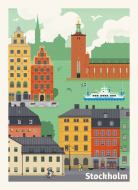 Stockholm vektör afişi