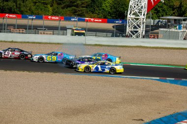 Çoğu, Çek Cumhuriyeti - 08 31 2025: Yarış arabaları için Avrupa Kupası