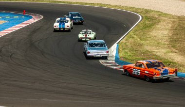 Çoğu, Çek Cumhuriyeti - 08 31 2025: Yarış arabaları için Avrupa Kupası