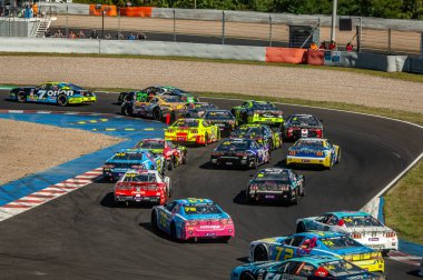 Çoğu, Çek Cumhuriyeti - 08 31 2025: Yarış arabaları için Avrupa Kupası