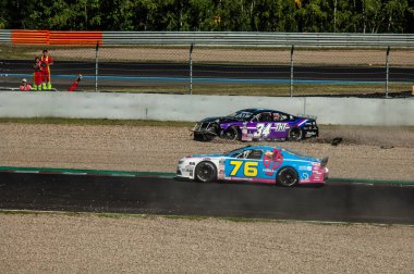 Çoğu, Çek Cumhuriyeti - 08 31 2025: Yarış arabaları için Avrupa Kupası