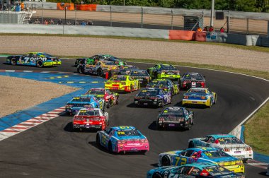 Çoğu, Çek Cumhuriyeti - 08 31 2025: Yarış arabaları için Avrupa Kupası