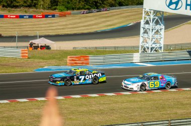 Çoğu, Çek Cumhuriyeti - 08 31 2025: Yarış arabaları için Avrupa Kupası