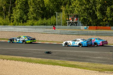 Çoğu, Çek Cumhuriyeti - 08 31 2025: Yarış arabaları için Avrupa Kupası