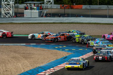 Çoğu, Çek Cumhuriyeti - 08 31 2025: Yarış arabaları için Avrupa Kupası