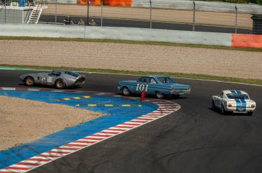 Çoğu, Çek Cumhuriyeti - 31 Ağustos 2025: Klasik yarış arabaları için Avrupa Kupası