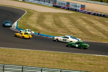 Çoğu, Çek Cumhuriyeti - 31 Ağustos 2025: Klasik yarış arabaları için Avrupa Kupası