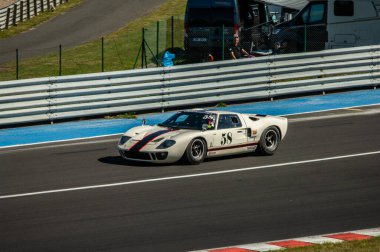 Çoğu, Çek Cumhuriyeti - 31 Ağustos 2025: Klasik yarış arabaları için Avrupa Kupası