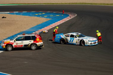 Çoğu, Çek Cumhuriyeti - 08 31 31 2025: Nascar yarış arabaları için Avrupa Kupası